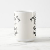 Black Bow Tying Up Her Thirties 40th Birthday コーヒーマグカップ (中央)