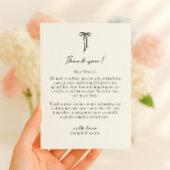 Black Bow, wedding thank you card サンキューカード