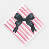 Black Bow with Pink White Stripe Birthday (コーナー)