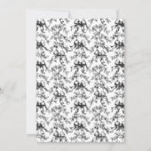 Black Bows Ghost Baby Shower 招待状 (裏面)