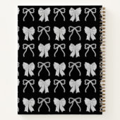 Black Bows Photo Graduation Guest Book ノートブック (裏面)
