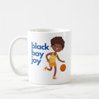 Black Boy Joy – バスケットボール コーヒーマグカップ