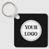 Black Branded Logo | 企業向けビジネス会社Ba キーホルダー (正面)