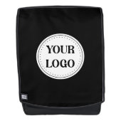 Black Branded Logo | 企業向けビジネス会社Ba バックパック (正面)