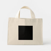 Black Branded Logo | 企業向けビジネス会社Ba ミニトートバッグ (裏面)
