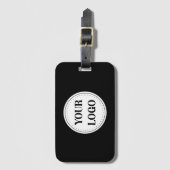 Black Branded Logo | 企業向けビジネス会社Ba ラゲッジタグ (正面縦)