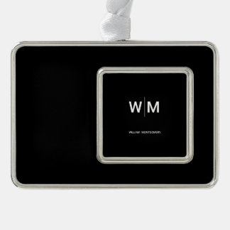 Black Branded Logo | Corporate Business Company シルバープレートフレームオーナメント