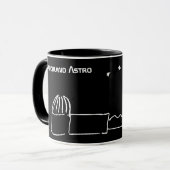 Black Breckland Astro Mug (with text) マグカップ (正面左)