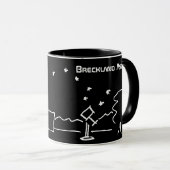 Black Breckland Astro Mug (with text) マグカップ (正面右)