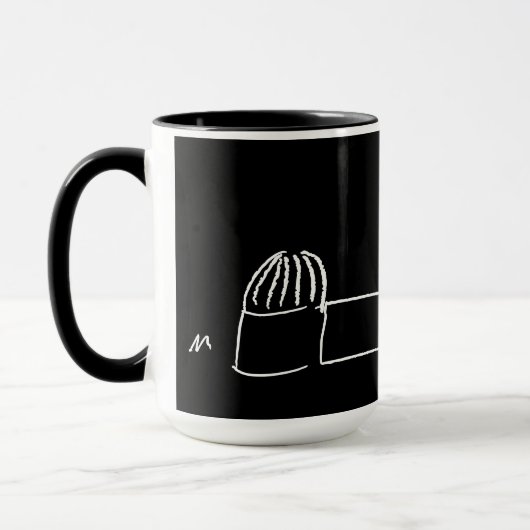 Black Breckland Astro Mug (without text) マグカップ (左)
