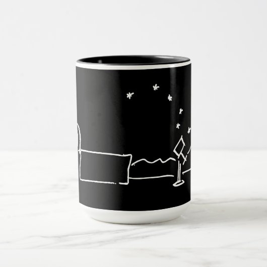 Black Breckland Astro Mug (without text) マグカップ (中央)