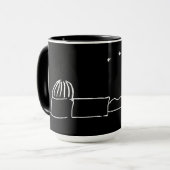 Black Breckland Astro Mug (without text) マグカップ (正面左)