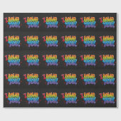 Black Brick Graffiti “I Love You! “ ラッピングペーパー (フラット)