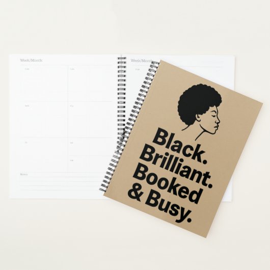Black. Brilliant. Booked & Busy - Daily Planner プランナー手帳 (ディスプレー)