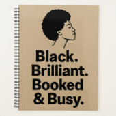 Black. Brilliant. Booked & Busy - Daily Planner プランナー手帳 (正面)