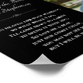 Black Brother of Bride Photo Memorial 結婚's ポスター (角)