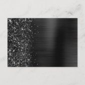 Black Brushed Metal Wedding Details  エンクロージャーカード (裏面)