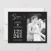 Black Budget Nice Modern Romantic Wedding Photo (正面)