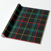Black Buffalo Plaid Wrapping Paper ラッピングペーパー (アンロールド)