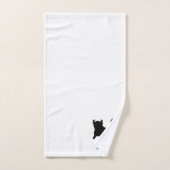 Black Bull Design Monogrammed バスタオルセット (ハンドタオル)