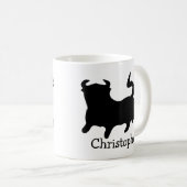 Black Bull Design Personalised コーヒーマグカップ (正面右)