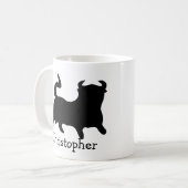 Black Bull Design Personalised コーヒーマグカップ (正面左)