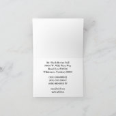 Black Bull in Flowers - Western Change of Address 案内状 (内部)