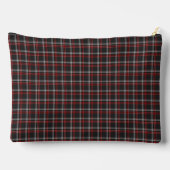 Black Burgundy Plaid Classic Pattern アクセサリーポーチ (裏面)