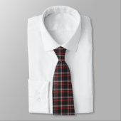 Black Burgundy White Plaid Classic Neck Tie ネクタイ (タイ)