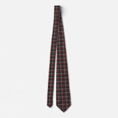 Black Burgundy White Plaid Classic Neck Tie ネクタイ (裏面)