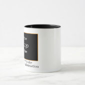 Black Business Branded Mug マグカップ (中央)