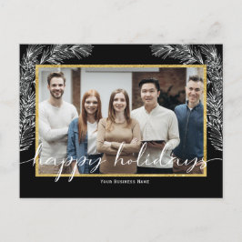 Black Business Happy Holidayはがき（写真つき） シーズンポストカード