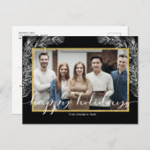 Black Business Happy Holidayはがき（写真つき） シーズンポストカード (正面/裏面)