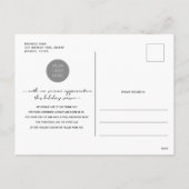 Black Business Happy Holidayはがき（写真つき） シーズンポストカード (裏面)