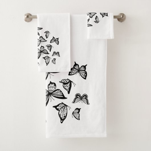 "Black Butterfly" Bath Towell Set バスタオルセット (インサイチュ)