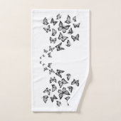 "Black Butterfly" Bath Towell Set バスタオルセット (ハンドタオル)