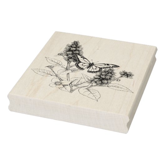 Black Butterfly Bush ラバースタンプ (スタンプ)
