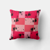 Black butterfly Sweet Modern candy abstract art クッション (裏面)