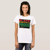 Black by Nature Proud by Choice Tシャツ (正面フル)
