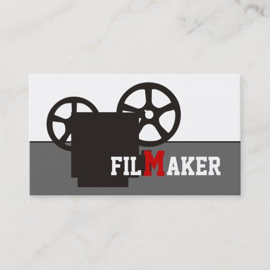 Black camera and QR code film maker 名刺 (正面)