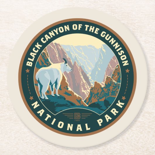 Black Canyon National Park ラウンドペーパーコースター (正面)