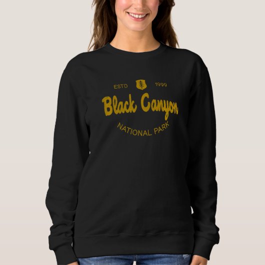 Black Canyon National Park Classic Script Style Te スウェットシャツ (正面)