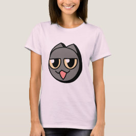 Black Cartoon Cat Tシャツ