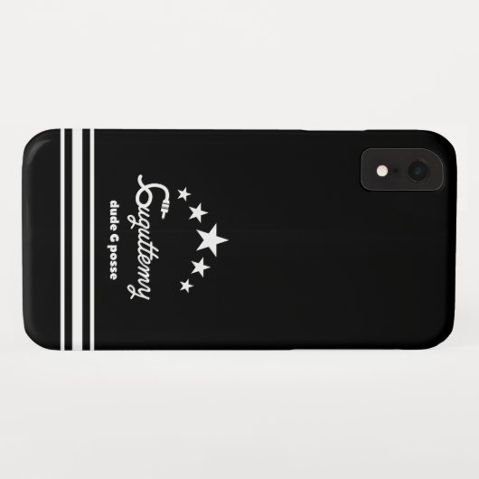 Black case boysline Case-Mate iPhoneケース (裏面(横))