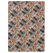 Black Catクリスマスクリップボード クリップボード (裏面)