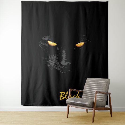 Black Cat魔法のカスタマイズ タペストリー (インサイチュ)