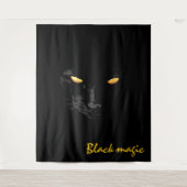 Black Cat魔法のカスタマイズ タペストリー (正面)