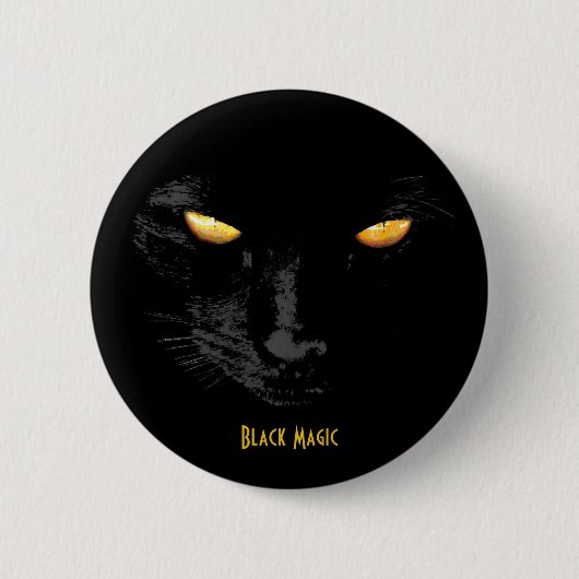 Black Cat魔法のカスタマイズ 缶バッジ (正面)