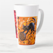  Black Cat   カフェラテマグ (右アングル)