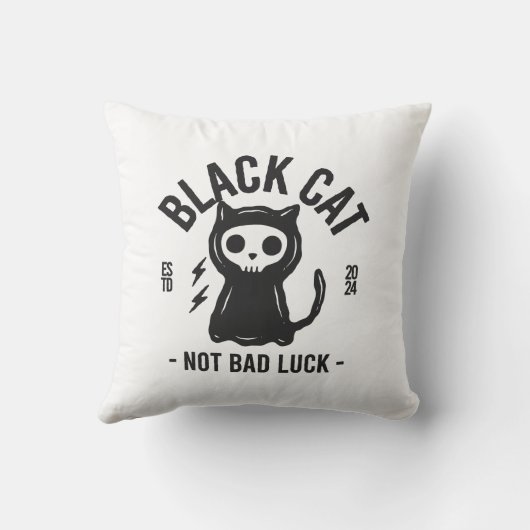 Black cat クッション (裏面)